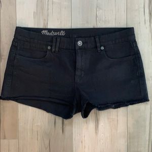 Madewell Black Jean Shorts - size 28